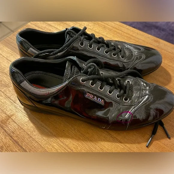 Prada Authentic Black Womens Sneakers Model:3E4900 - Picture 3 of 6